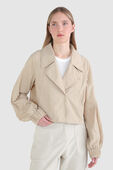 Cropped Trench Jacket