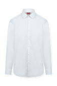 חולצה מכופתרת לבנה בגזרת סלים HUGO