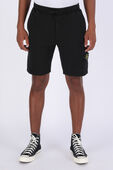 Fleece Shorts in Black STONE ISLAND