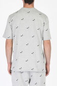 תמונת דוגמן אחורית של All Over Pigeon Tee in Grey