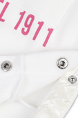 גילאי 4-16 שמלת קפוצ'ון עם סגירת תיקתקים בצבע לבן FILA