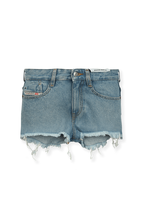 מכנסי ג'ינס קצרים עם אמרות פרומות