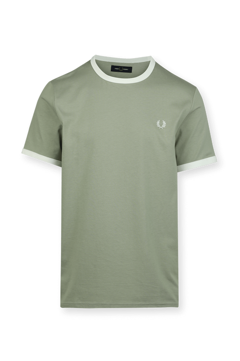 Ringer T-Shirt in Seagrass FRED PERRY