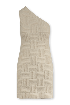 שמלת מיני א-סימטרית לבנה BOTTEGA VENETA