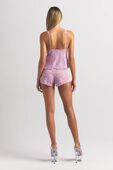 תמונת דוגמן אחורית של TRIANGLE CAMI AND SHORT SET