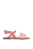 מידות 25-31 סנדלים ורודים עם לוגו רקום FENDI KIDS