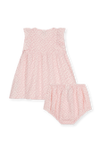 שמלה עם כיסוי תחתון לחיתול - 3-12 חודשים PETIT BATEAU