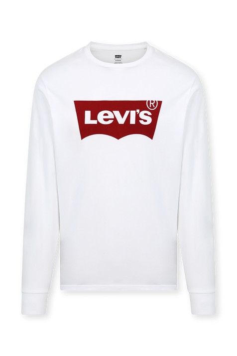 חולצה ארוכה לבנה עם לוגו באטווינג LEVI`S