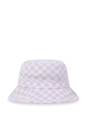 כובע באקט עם משבצות בגווני סגול ולבן FRANKIES BIKINIS
