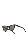 תמונה אחורית של Cat-Eye Sunglasses in Light Havana