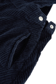 גילאי 6-12 שמלת קורדרוי בצבע כחול PETIT BATEAU