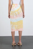 Wrap Skirt in Pastel Tie-Dye ELLE SASSON
