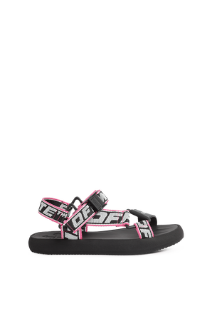 Trek Sandal in Black and Pink OFF WHITE