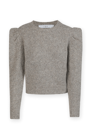 Omaha Structured Shoulder Sweater In Light Grey IRO