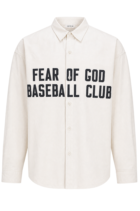 חולצה מכופתרת בגזרה משוחררת FEAR OF GOD