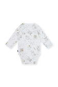 גילאי 1-12 חודשים מארז ניו בורן דובי - אוברול, שמיכה וגרביים בגווני שחור ולבן GIVENCHY KIDS
