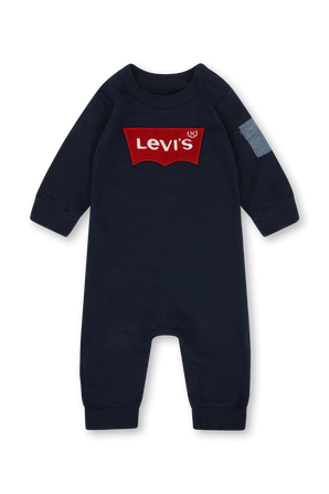 גילאי NB- 9 חודשים אוברול עם לוגו רקום בגוון כחול LEVI`S KIDS