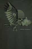 תמונה אחורית של Bird Printed T-Shirt in Green