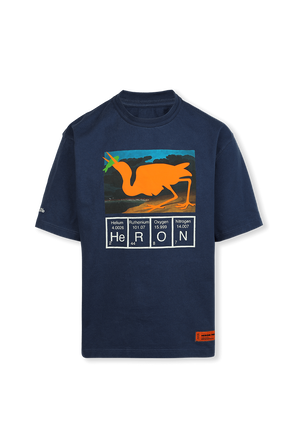 Print T-Shirt in Blue HERON PRESTON