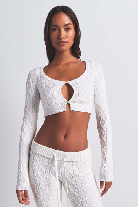 CABLEKNIT CARDIGAN SKIMS