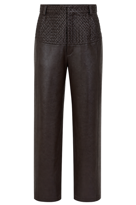 מכנסי עור ארוכים BOTTEGA VENETA