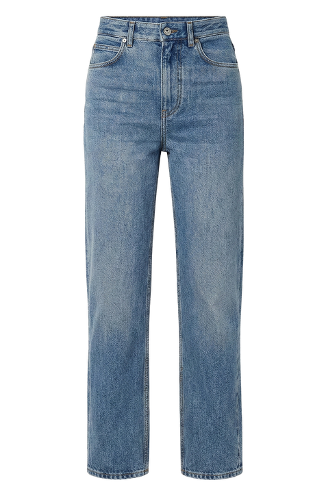 מכנסי ג&rsquo;ינס בגזרה ישרה