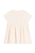 שמלה קצרה עם סריגה - גילאי 6-12 חודשים PETIT BATEAU