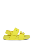 מידות 22-29 סנדלים צהובים עם דגל המותג TOMMY HILFIGER KIDS