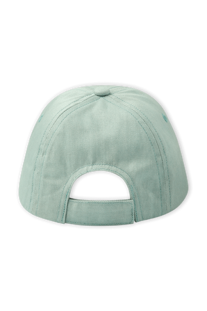כובע מצחייה ירוק עם לוגו PETIT BATEAU