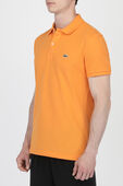 Slim Fit Polo Shirt in Orange LACOSTE