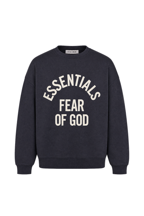 סווטשירט בגזרה ישרה FEAR OF GOD ESSENTIALS