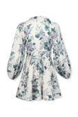 Cassia Floral-Print Wrap Short Dress ZIMMERMANN