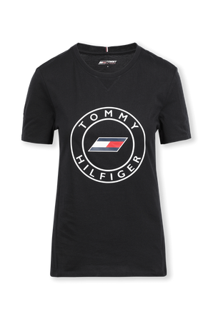 Slim Round Graphic T-Shirt in Dark Blue TOMMY HILFIGER