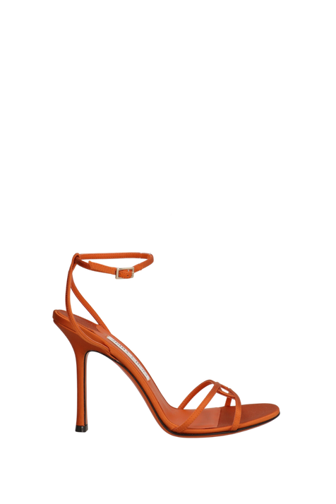 סנדלי עקב ליאו 100 סאטן JIMMY CHOO