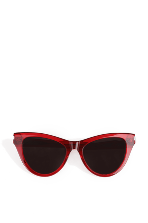 Cat-Eye Sunglasses in Red SAINT LAURENT