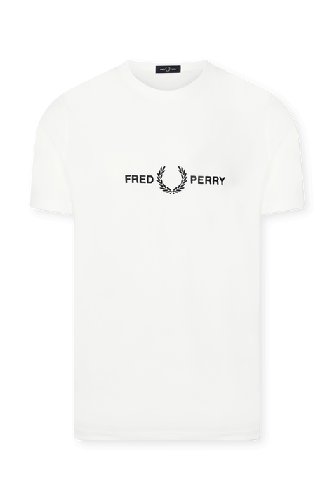 חולצת טי עם הדפס בגב FRED PERRY