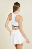 תמונת דוגמן אחורית של V-Waist Cropped Tennis Tank Top