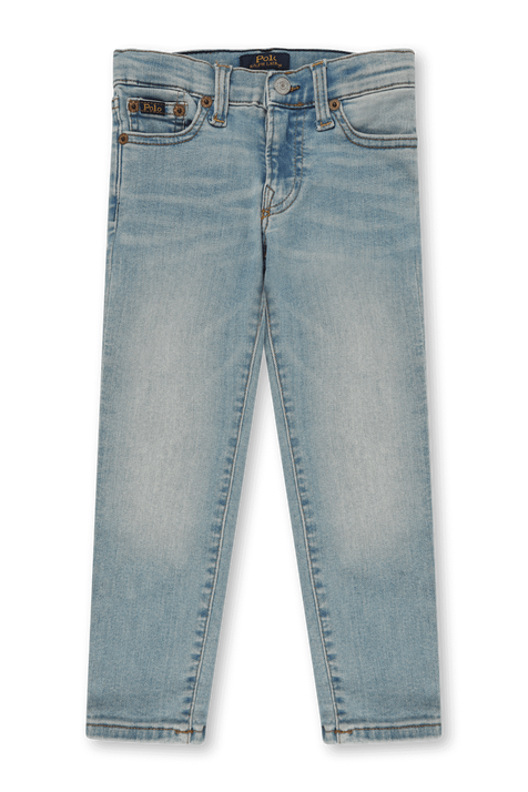 גילאי 2-4 מכנסי ג'ינס בגוון וינטג' משופשף POLO RALPH LAUREN KIDS