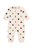 תמונה קידמית של אוברול פיג'מה פליז עם רגליות - גילאי 3-24 חודשים