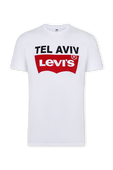 חולצת טי לבנה תל אביב LEVI`S