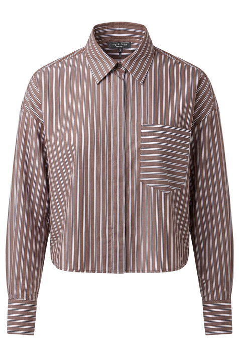 חולצה מכופתרת בגזרת קרופ RAG & BONE