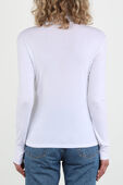 תמונת דוגמן אחורית של Iconic Cotton Undershirt in White