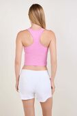 תמונת דוגמן אחורית של Ebb to Street Cropped Racerback Tank