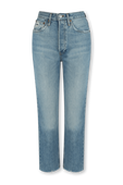 מכנסי ג'ינס סבנטיז בהירים בגזרה גבוהה RE/DONE