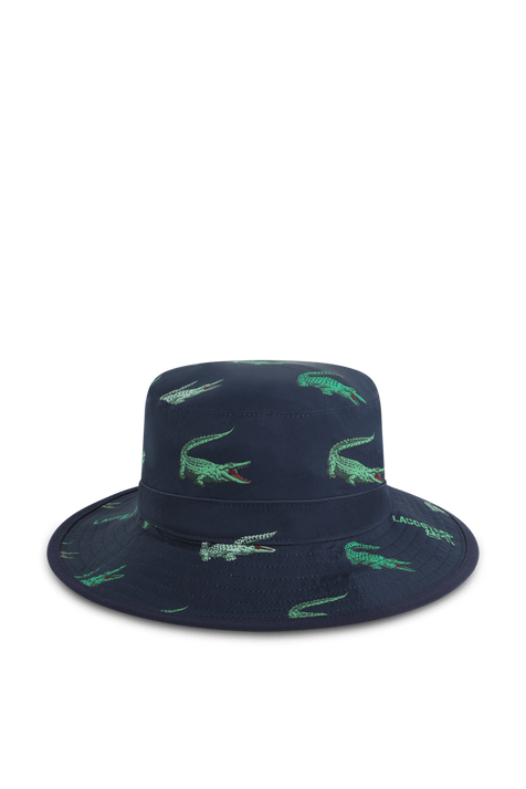 כובע רחב שוליים עם שרוכים LACOSTE