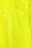 חולצת משי צהובה במראה מקומט BALENCIAGA