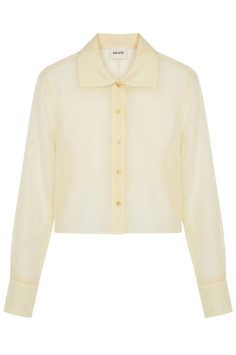 חולצה מכופתרת קרופ