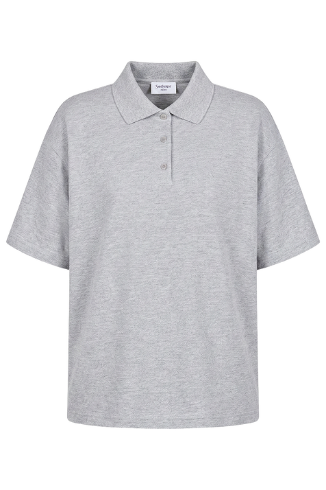 חולצת פולו אוברסייז SAINT LAURENT