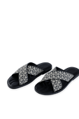 תמונת תקריב של Cross Gancini Sandals in Black