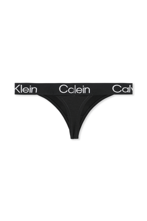 תחתוני חוטיני עם רצועה ממותגת בגוון שחור CALVIN KLEIN